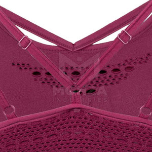 Soutien-gorge de sport respirant à maintien élevé pour femme, taille et couleur personnalisables, avec logo frontal – Confortable et facile à porter, en stock - Product Image 6