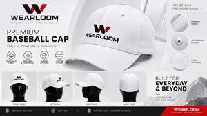 หมวกเบสบอลผ้าฝ้ายพรีเมียมปักโลโก้ตามสั่ง ปรับขนาดได้ 6 แผง รับผลิตแบบ OEM ODM - Product Image 6