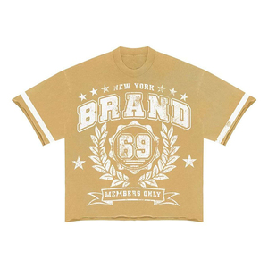 OEM 2026 Custom logo printing <b>Men</b> Streetwear Summer Cotton Two Piece Set All Over Screen Print T <b>Shirts</b> & Sweat Shorts Set - Product Image 6