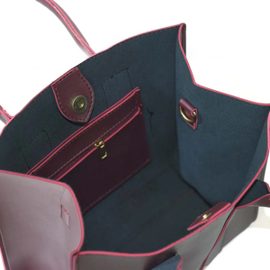 Sac fourre-tout en cuir véritable de haute qualité pour femmes, fermeture à glissière, imperméable, broderie personnalisable, couleurs et tailles variées, mode Velano - Product Image 5