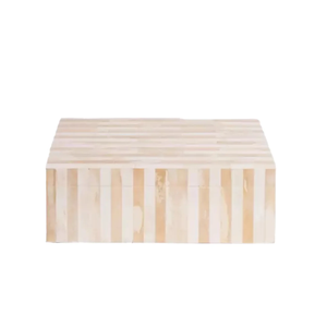 FAIZA CRAFT Caja Organizadora de Joyas Decorativa Moderna Cuadrada y Elegante con Incrustaciones de Resina Hecha a Mano, Estuche de Almacenamiento para Anillos - Product Image 5