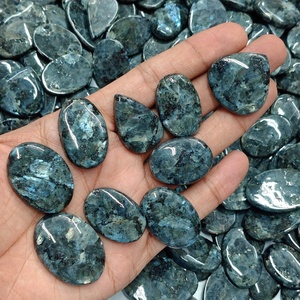 Lot de cabochons en larvikite naturelle, vente en gros de pierres précieuses en larvikite pour la création de bijoux - Product Image 2