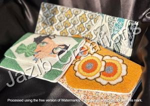 Pochette enveloppe légère pour femme avec perles, doublure en coton durable, fermeture à bouton, tissu doux, vente en gros disponible, idéale pour les soirées - Product Image 4