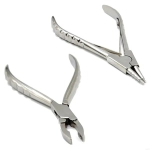 Pince manuelle professionnelle en acier inoxydable pour ouvrir et fermer les anneaux, idéale pour le piercing corporel, des oreilles, du nez et des lèvres. - Product Image 3