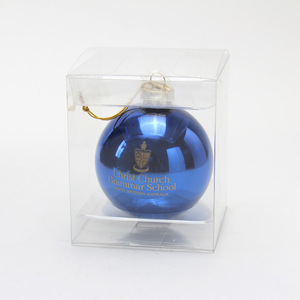 Logo personnalisé imprimable école université société verre boule <span class=keywords><strong>de</strong></span> Noël ornement idées cadeaux articles promotionnels - Product Image 5