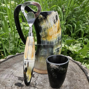 Cuenco Vikingo para Beber de Ágata Pulida de la India, Estilo Náutico y Animal, Precio Atractivo - Product Image 1