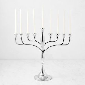 Luxury Handcrafted Metal Menorah Stand With Detailed Design For Premium Festive Decoration And Gift Purpose - Product Image 6