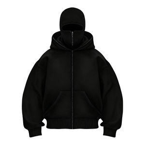 Pasamontañas de Invierno de Alta Calidad de Fábrica OEM, con Cierre, Personalizado con Logotipo Bordado en 3D, Forro Polar Cálido y Resistente al Viento, Estilo Ninja - Product Image 4