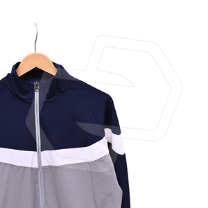 Men's Color Blocking <b>Track</b> <b>Jacket</b> Stand Collar Full Zip Sporty Breathable Polyester Winter Front Logo - Product Image 3