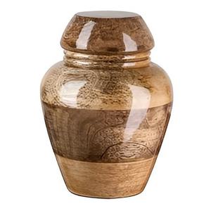 Urne funéraire en bois faite à la main, bois naturel poli, urne commémorative personnalisée, urne funéraire pour cendres d'adultes - Product Image 3