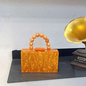 Bolso de Noche Elegante con Cadena de Perlas, Bolsos de Concha, Cartera de Acrílico y Bolso de Mano - Product Image 6