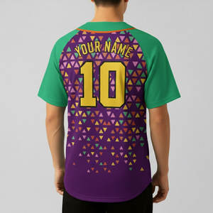 Uniformes de Béisbol y Sóftbol Personalizados Unisex para Equipos, 100% Poliéster, Impresión por Transferencia de Calor, Antibacterianos, de Secado Rápido y Transpirables - Product Image 3