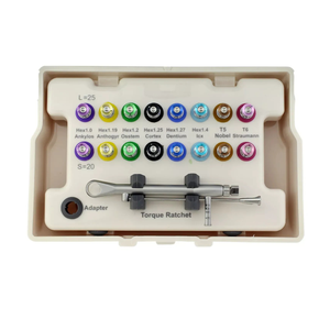 Kit Universal de Prótesis de Implantes con Destornillador Hexagonal y Llave Dinamométrica, Herramientas Dentales, Instrumentos Protésicos - Product Image 6