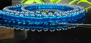 Blue Topaz Bead <b>Necklace</b> 5 6mm Round Beads 29 Inch Premium Quality Natural Gemstone Jewelry Handmade <b>Long</b> <b>Necklace</b> Custom Gift - Product Image 2