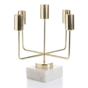Premium Handmade Iron <b>Stick</b> Shape <b>Candle</b> Holder & Stand with <b>Gold</b> Finish for Diwali Home and Office Decor - Product Image 4