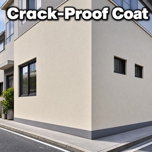 Skim Coat Low VOC Low Cracking Elastic <b>Waterproof</b> 1K Coating Eco Friendly For Plaster Cement Surface Flexible Crack Resistant - Product Image 3