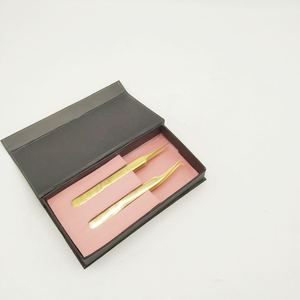 Pinces à cils en acier inoxydable de haute qualité avec embout en fibre, outils professionnels d'extension de cils du Pakistan - Product Image 3