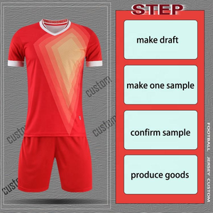 Maillot de football imprimé par sublimation complet, uniforme de football personnalisé par sublimation, maillots de football de Thaïlande - Product Image 3
