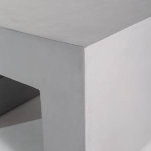 Table basse en microbêton gris Vandana Zenova Arista pour salon moderne et décoration contemporaine - Product Image 4