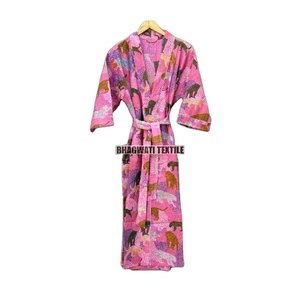 ชุดนอนยาวสไตล์โบฮีเมียนของผู้หญิงทำจากผ้าฝ้ายโบโฮชุดคลุมสำหรับใส่เดินชายหาดและใช้ในบ้านทำด้วยมือ - Product Image 5