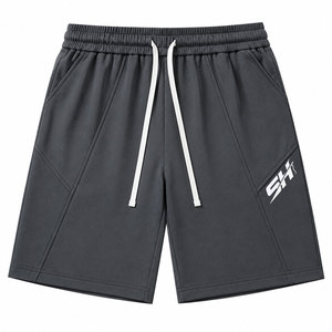 Pantalones Cortos Deportivos para Hombre, Versátiles, Estilo Vintage, Absorben la Humedad, Servicio OEM, Precio Económico al por Mayor, Largos por Encima de la Rodilla - Product Image 1