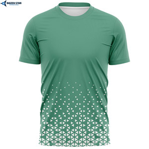 Men's Eco-Friendly Quick Dry Breathable 100% Cotton Jersey T-Shirts Short Sleeve Loose Fit Solid Casual O-Neck Silk Screen - Product Image 2