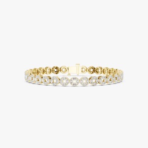 Bracelet en diamant cultivé en laboratoire de qualité export, certifié IGI, plaqué or, bijoux de luxe pour femmes, design élégant, prix raisonnable - Product Image 4
