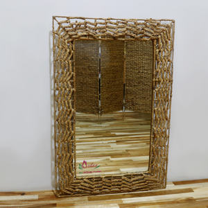 Panier de rangement tressé artisanal en jacinthe d'eau, fabriqué à la main, Artex Dong Thap Factory, artisanat vietnamien, modèle SD1849A-1NA - Product Image 5