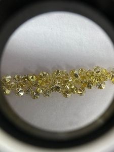 Diamants naturels bruts de couleur jaune extraits de la terre, en vrac, de couleur fantaisie, pureté VVS-SI, taille brillant ronde, pour la fabrication de bijoux - Product Image 4