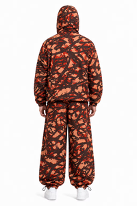Y2K Streetwear Nylon Custom Animal Print Windbreaker <b>jacket</b> Sets for <b>men</b> Low MOQ Wholesale Full Zip Rain <b>Jacket</b> OEM <b>men's</b> <b>jacket</b> - Product Image 3