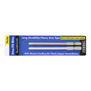 หัวไขควง VESSEL Extra Fit Silver Bit สำหรับงานหนัก ใช้กับไขควงไฟฟ้าและไขควงกระแทก - Product Image 1