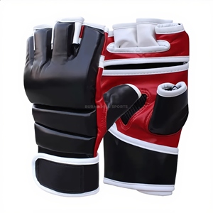 Gants de boxe MMA professionnels en cuir avec doublure intérieure épaissie pour fermeture – Légers, respirants, séchage rapide, unisexe - Product Image 1