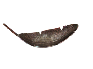 Tazón de Metal Hecho a Mano con Forma de Hoja, Diseño Tradicional Chino Tallado, para Servir Alimentos, Decorativo - Product Image 3