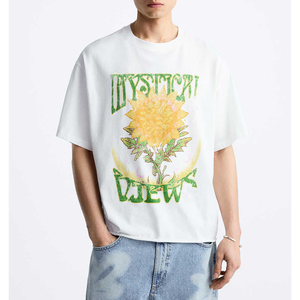 Custom Heavy <b>Weight</b> T-shirt DTG Print Tee Shirt 100% Cotton Plus Size Men's T-shirt 305 GSM Oversized <b>Blank</b> T Shirts - Product Image 1