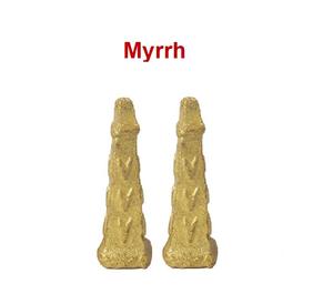 Myrrh Organic Square <b>Backflow</b> <b>Incense</b> <b>Cones</b> Bulk Supply Low Price Made of Wood (Yellow) - Product Image 1