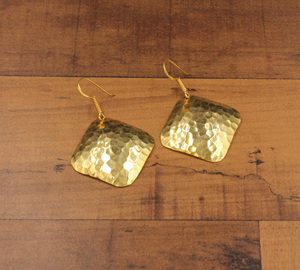 Boucles d'oreilles goutte d'eau martelées de luxe plaquées argent, bijoux artisanaux pour fiançailles et cadeaux, vente en gros - Product Image 5