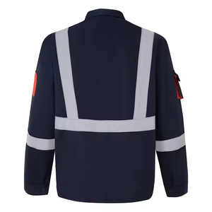 Conjunto de Ropa de Trabajo de Manga Larga de Poliéster y Algodón Duradero con Franjas Reflectantes para Reparación Automotriz, Venta al Por Mayor de Fábrica - Product Image 4