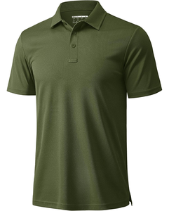 Chemise décontractée pour homme en Spandex/Polyester à motif floral, respirante, pour le golf, uniforme, personnalisation de marque, vente en gros - Product Image 1