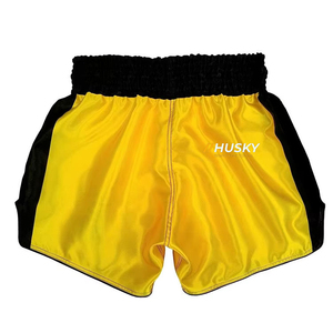 Shorts en satin bleu marine uni pour homme, taille mi-haute élastique, séchage rapide, décontracté, 100 % polyester, tissu tricoté - Product Image 3