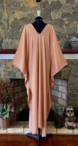 เดรสคาฟทันผ้าเรยอนย้อมสีด้วยมือ ไซส์พลัส คอวี - Product Image 4