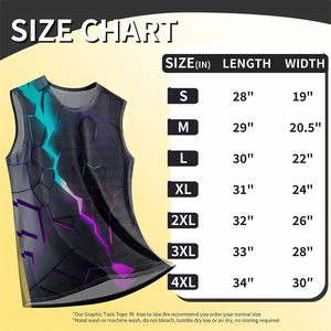 Camiseta sin mangas estampada para hombre, de poliéster de secado rápido, estilo deportivo, venta al por mayor, patrón cyberpunk, camiseta sin mangas para hombre, estilo ciencia ficción, chaleco de gimnasio para musculación - Product Image 5