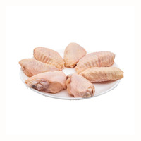 Ailes de poulet congelées brutes de qualité supérieure, pour peaux blanches uniquement, fraîches et congelées, mi-entailles