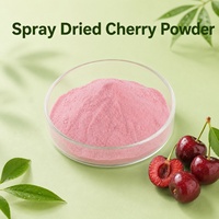 Hoogwaardig kersenpoeder, sproeidrogen, zwart/rood kersenbessenpoeder voor dranken/smoothies/bakkerijproducten