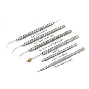 Ensemble d'instruments ophtalmiques chirurgicaux Bonaccolto en gros – Mâchoires manuelles longitudinalées dentelées et pointe croisée dentelée pour la conjonctionnelle - Product Image 2