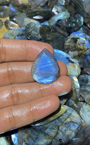 Multi Labradorite Faceted Cut Natural Mix Shape Healing Stone Jewelry Making Flat <b>Back</b> for All Sizes - Product Image 5