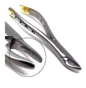 Forceps d'extraction dentaire manuels professionnels en acier inoxydable à pointes dentelées pour extraction de dents supérieures et inférieures - Product Image 1