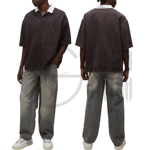 Camisa de Hombre Tallas Grandes Oversize de Poliéster Oxford de Color Liso, Manga Larga, Casual, Transpirable, Estilo Tejido Lavado, Streetwear - Product Image 3
