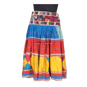 <b>Boho</b> Embroidered Real Banajara Women <b>Skirt</b> Gypsy Lehenga Long Maxi <b>Skirt</b> Bohemian Cotton <b>Skirt</b> Plus Size Womens <b>Skirts</b> - Product Image 1