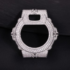 High Quality Waterproof Iced Out <b>Watch</b> Bezel Full Moissanite Crystal White Color Diamond Style <b>Watch</b> <b>Case</b> for Men Women - Product Image 6
