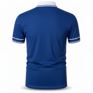 Chemise d'affaires pour homme 100% coton, coupe ajustée, col montant, tissu tricoté, broderie, design haut de gamme, vente en gros OEM - Product Image 2